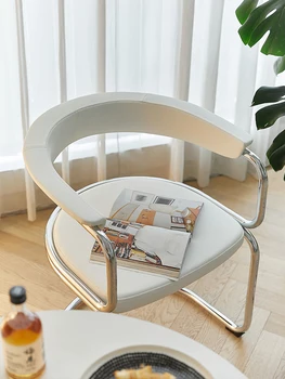 МОМО дизайнер светлина луксозни ретро маса за хранене, стол за грим тоалетка, стол, просто домашен ресторант стол скандинавски мебели