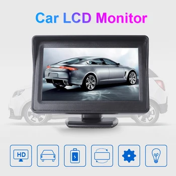 4.3-Инчов авто Монитор TFT LCD дисплей с екран за задно виждане 9 В-35 за камери архивиране на автомобила Автоматична паркинг на Заден ход, DVD-вход