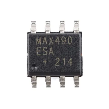 10 бр./лот MAX490ESA + T СОП-8 MAX490ESA Интерфейс на чип за RS-422/RS-485 с ниска консумация на енергия и ограничена скорост на нарастване Интерфейс на чип за RS-422/RS-485