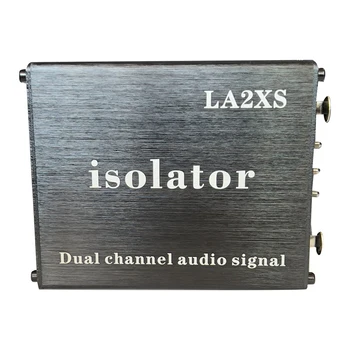 Аудиоизолятор LA2XS Филтър за намаляване на шума Елиминира текущи шумове Двоен 6,5 XLR смесване конзоли аудиоизолятор