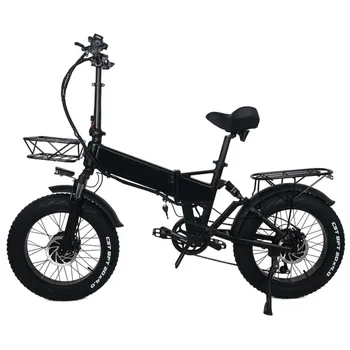 Bicicleta 1000W Fat Wheel 20-инчов Електрически велосипеди с Електрически Интегриран Колелото за Възрастни Планински офроуд E Bikee