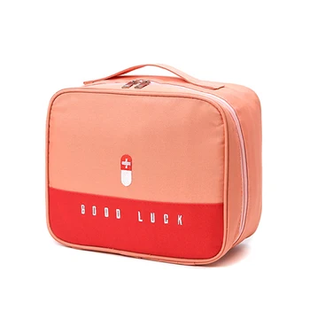 Преносима Празна чанта за комплект за първа помощ, 4 цвята, Голяма чанта за съхранение с дръжка за дома, работата и при пътуване