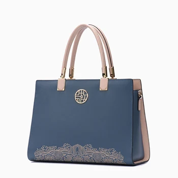 Кожена дамска чанта, луксозна дизайнерска дамска чанта от естествена кожа, с висококачествена чанта от естествена телешка кожа, чанти за жени
