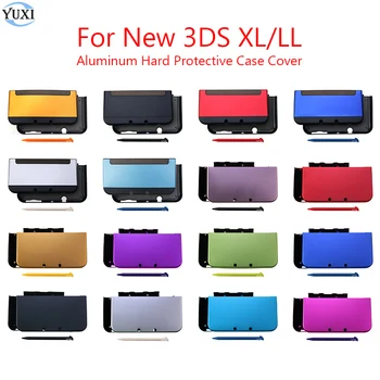 YuXi Твърд алуминиев корпус, защитната обвивка, подмяна на кожната покривка За нови игрални аксесоари 3DS LL/New 3DS XL