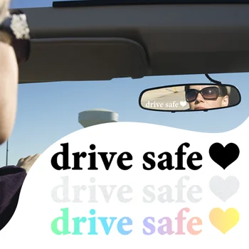 Безопасни автомобилни стикери за шофиране, автомобилни огледала, Декоративни персонализирани винилови стикери, етикети, стикери, подаръци за мъже и жени