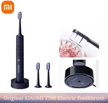 Оригинална четка за Зъби XIAOMI MIJIA, Звукова Електрическа четка за Зъби T700, Преносим, За Избелване на Зъбите, Ултразвукова Вибрираща Четка За почистване на устната кухина