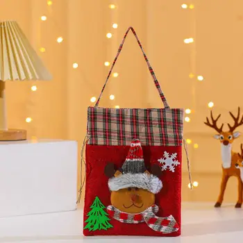 Торбичка за съвсем малък за екстри, Коледна торбичка за бонбони, Очарователен пликове за коледните предложения, Празнични торбички на съвсем малък за бонбони за рожден ден