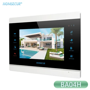 HOMSECUR 4-жични 7-инчов HD Вътрешен монитор BA04H за видеодомофон серия HDK