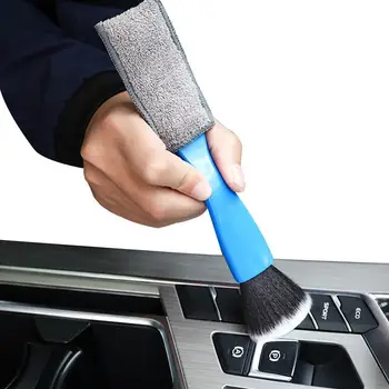 Четка за почистване на части от колата, четка за освобождаване на въздух, Миещи се двуглавые четки за почистване на детайли на колата, освобождаване на въздуха с климатик