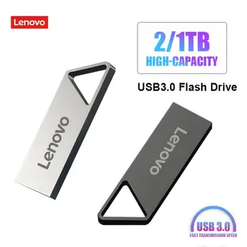 Lenovo 2 TB Метален USB Флаш-Диск 1 TB Високоскоростен Пръчка USB 3.0 Флаш Диск на Преносим Водоустойчив Стик U Диск За КОМПЮТЪР