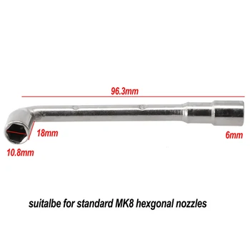 Г-образен Гаечен Ключ Ръчни инструменти Шестостенни Глави за обслужване на Гайката Подробности За Ремонт на Винт 97 мм Закопчалка