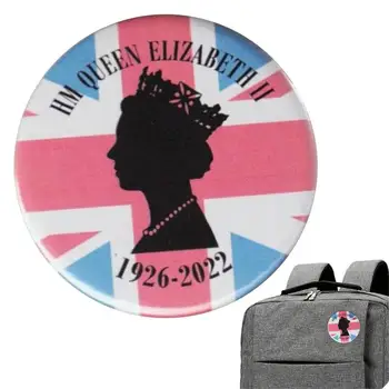 Юбилейна значка на кралица Елизабет II 50 мм Икона на Кралицата на Англия 1926-2022 Кралския иконата Иконата, за да изразят уважение и тъга