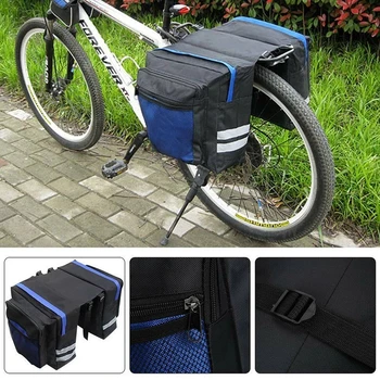 Голяма чанта голям за планински Велосипед, с Двойна странична чанта за под наем, двойна страничната и задната рама, чанта за къмпинг на задната седалка на Мотора