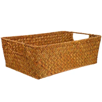 Сламена кошница за хляб, удобно за съхранение, полици за зеленчуци, хохо, килер, домакински настолен контейнер