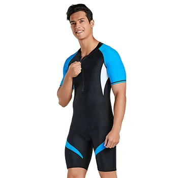 Костюм за гмуркане и сърф, тънка цели защитно облекло за гмуркане с къс ръкав, бързосъхнеща дишаща дъвка за водни спортове