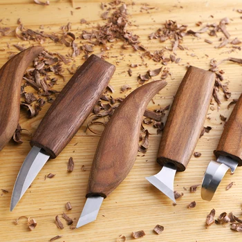 Длето Нож за дърворезба Ръчни инструменти за дърворезба Собствените си Ръце, Ножове за рязане на дърво Пилинг Дървообработваща Лъжица Ръчни инструменти, Работно