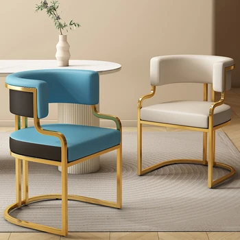 Метални Модерни Трапезни столове Скандинавски дизайн на пода, Кухненски Офис Трапезни Столове, Мобилни Луксозни Аксесоари за дома Muebles De Cocina