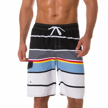 Мъжки бързо съхнещи плажни панталони с принтом от името на приятелите на